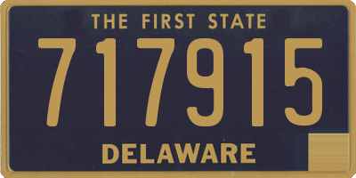 DE license plate 717915