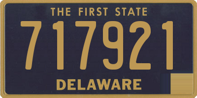 DE license plate 717921