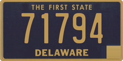 DE license plate 71794
