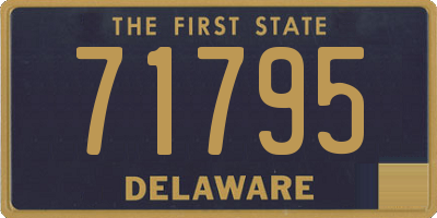 DE license plate 71795