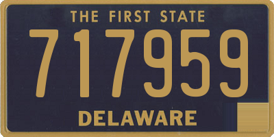DE license plate 717959