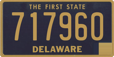 DE license plate 717960