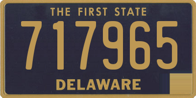 DE license plate 717965