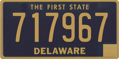 DE license plate 717967
