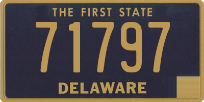 DE license plate 71797