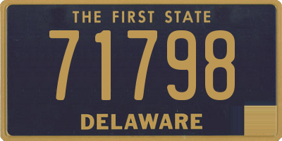 DE license plate 71798