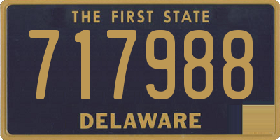 DE license plate 717988