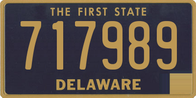 DE license plate 717989