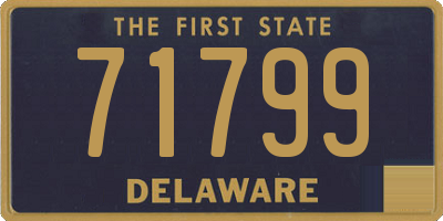 DE license plate 71799