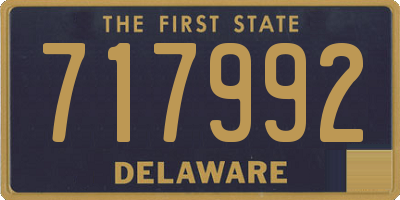 DE license plate 717992