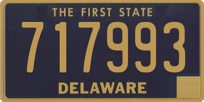 DE license plate 717993