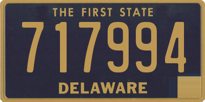 DE license plate 717994