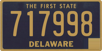 DE license plate 717998