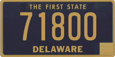 DE license plate 71800