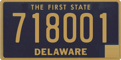 DE license plate 718001