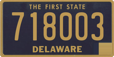 DE license plate 718003