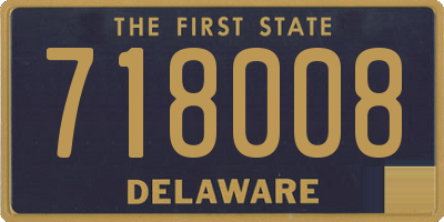 DE license plate 718008