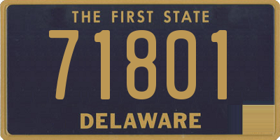 DE license plate 71801