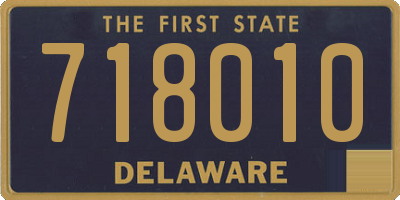 DE license plate 718010