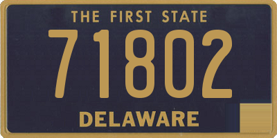 DE license plate 71802