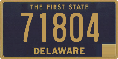 DE license plate 71804