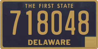 DE license plate 718048