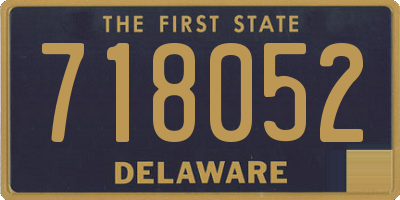 DE license plate 718052