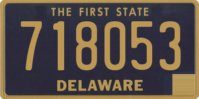 DE license plate 718053