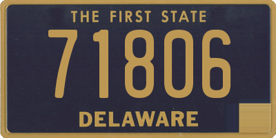 DE license plate 71806