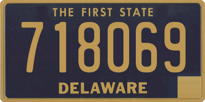DE license plate 718069