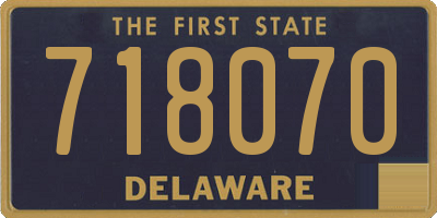 DE license plate 718070