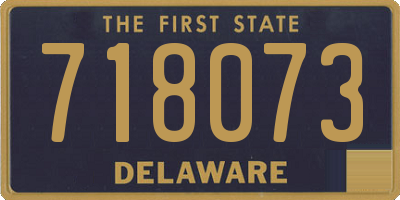 DE license plate 718073