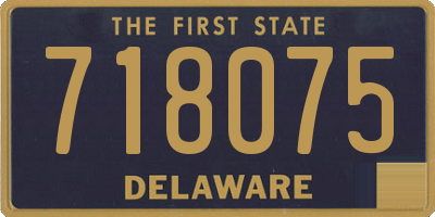 DE license plate 718075