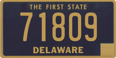 DE license plate 71809