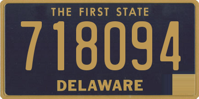DE license plate 718094