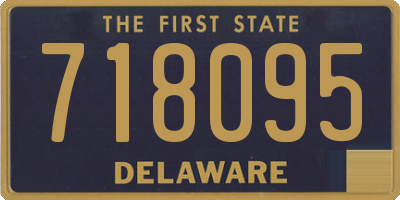 DE license plate 718095