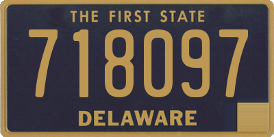 DE license plate 718097