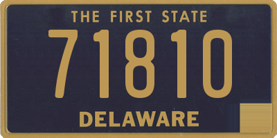 DE license plate 71810