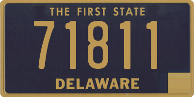 DE license plate 71811