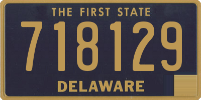 DE license plate 718129