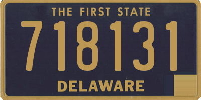 DE license plate 718131