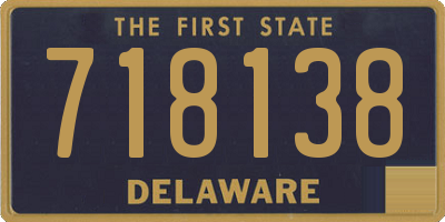 DE license plate 718138