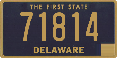 DE license plate 71814
