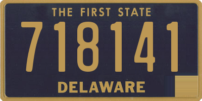 DE license plate 718141