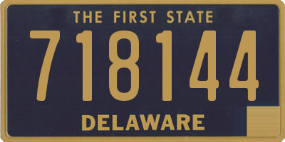 DE license plate 718144