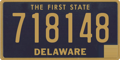DE license plate 718148