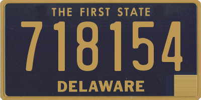 DE license plate 718154