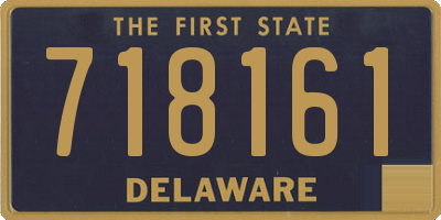 DE license plate 718161