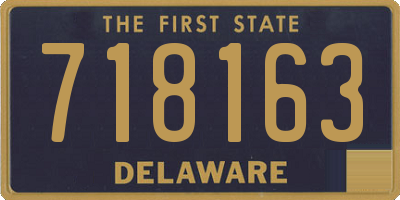 DE license plate 718163