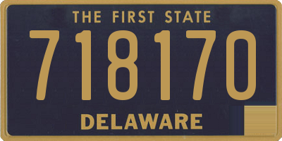 DE license plate 718170